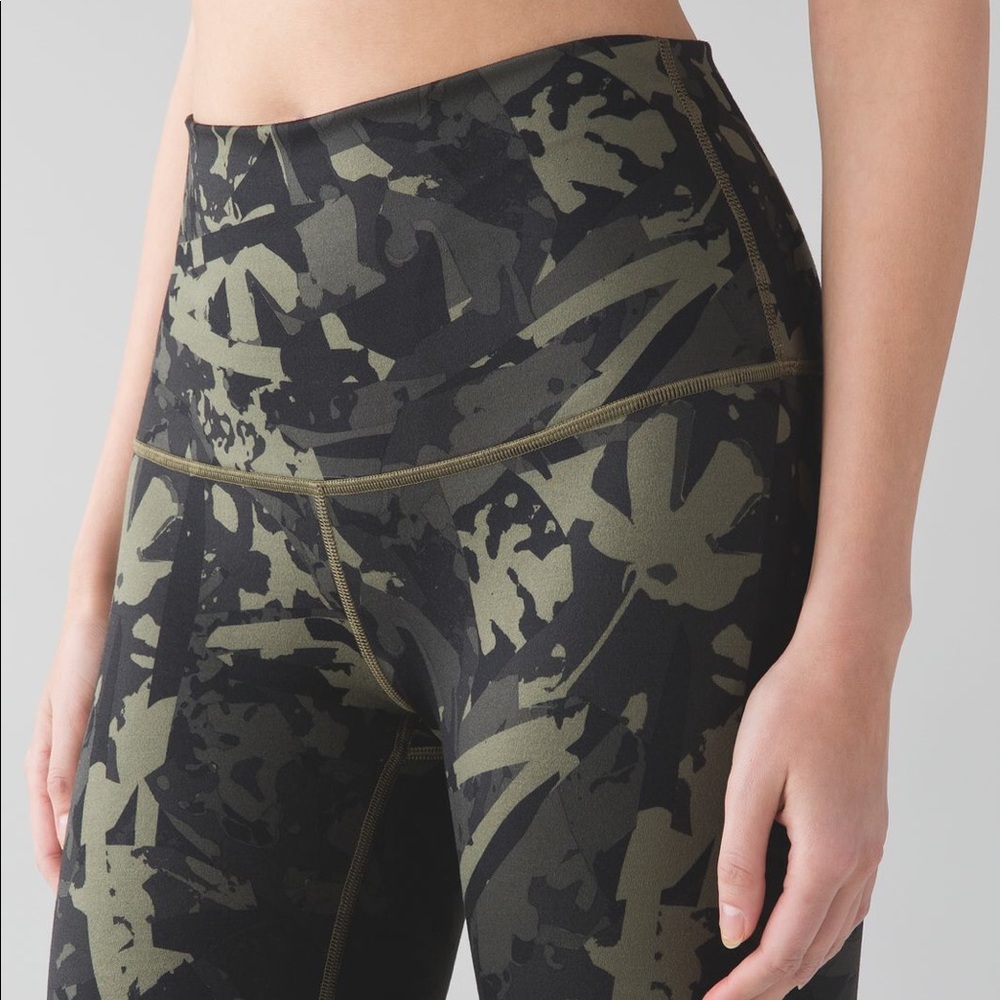 Lululemon Wonder Under Camo Full Length Leggings